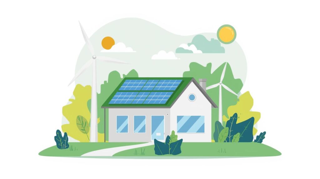 Gráfica de eficiencia energética y tecnología inverter en aire acondicionado